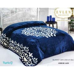 بطانية ايفلين تركى  سرير كبير  مقاس 220 ×240 سم