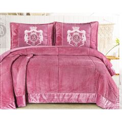 بطانية سرير كبير 3قطع  جاكار 2 طبقه مقاس 230 × 250 سم مايوركا ميراج