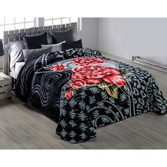 بطانية سرير كبير حفر ليزر مقاس 220 × 240 سم