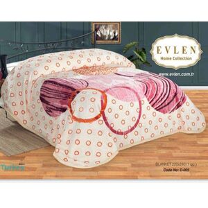 بطانية ايفلين تركى  سرير كبير  طبقتين