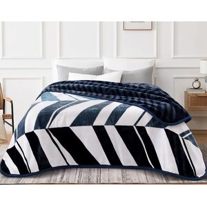 بطانية سرير كبير وجهين 2 طبقه مقاس 220 × 240 سم