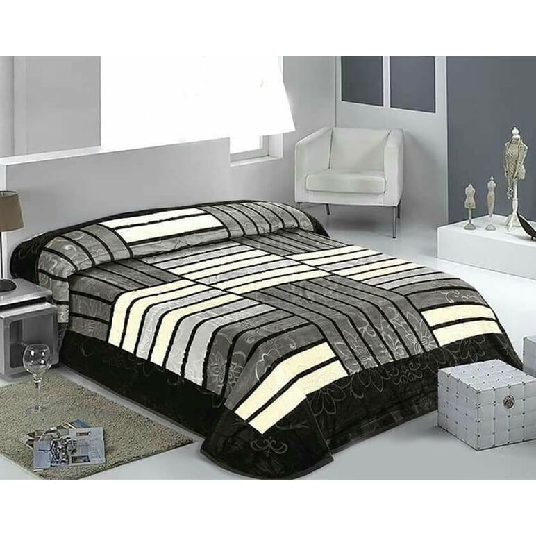 بطانية سرير كبير راق واحد مقاس 220 × 240 سم